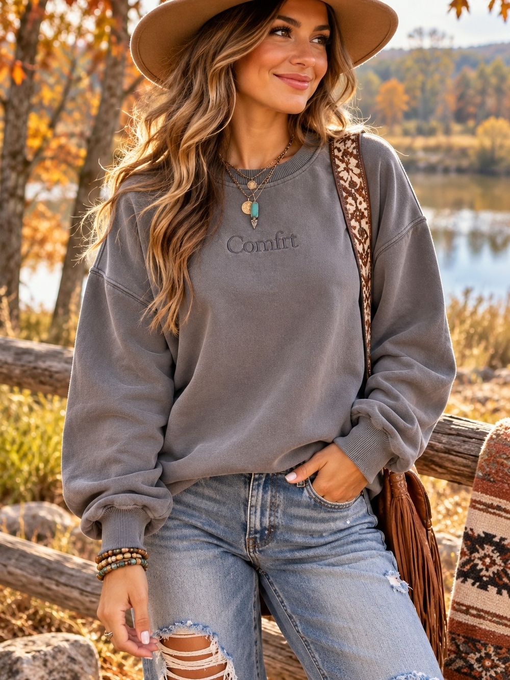 Comfrt Gray XL Sweatshirt Like New